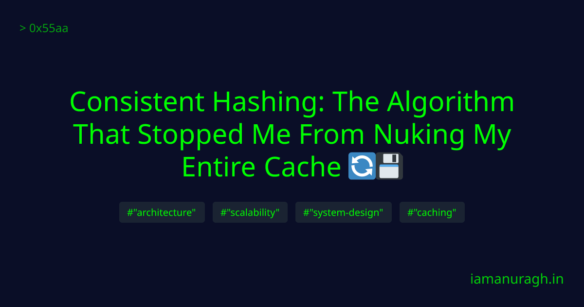Consistent Hashing: The Algorithm That Stopped Me From Nuking My Entire ...